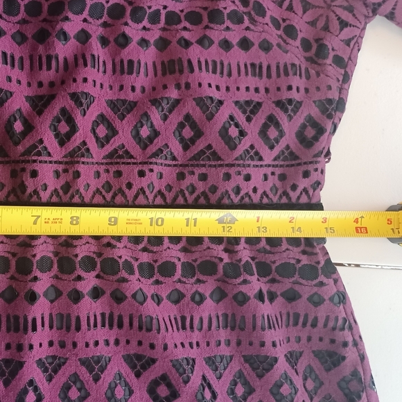 Likely Kakki Sz 4 Off The Shoulder Whimsy Goth Lace Mini Dress - Picture 10 of 14